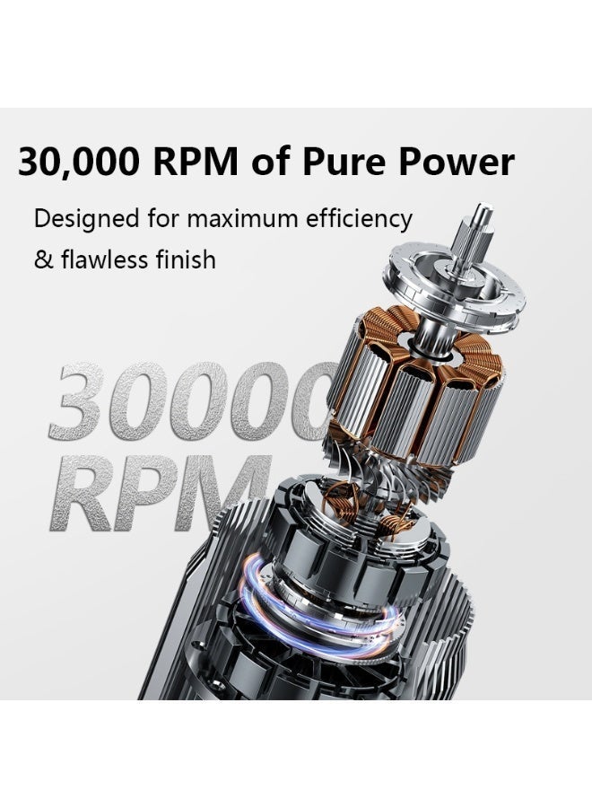 مثقاب أظافر لاسلكي قابل للشحن – مبرد أظافر كهربائي متعدد السرعات للأظافر الأكريليك والجل والطبيعية – أداة للعناية بالمانيكير والباديكير - Image 3